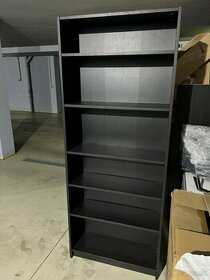 BILLY Knižnica IKEA, čierna dubový efekt, 80x28x202 cm