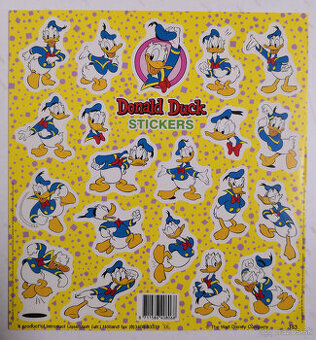 Retro nálepky Káčer Donald The Walt Disney Company