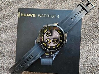 Huawei Watch GT4 46mm black, top, zaruka NAY