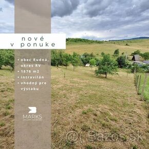 Znížená cena:MARKS™ | Záhrada vhodná k výstavbe v obci Rudná