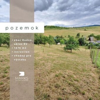 Znížená cena:MARKS™ | Záhrada vhodná k výstavbe v obci Rudná