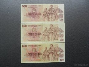 Československe bankovky rôzne serie - 1