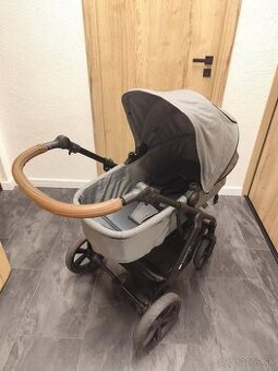 Kočík Kinderkraft + autosedačka + fusak a rukavice