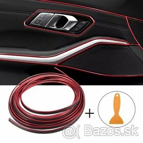 Okrasné lišty do auta - 4 farby na výber