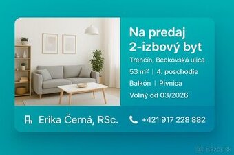 Na predaj 2 izbový byt - Trenčín