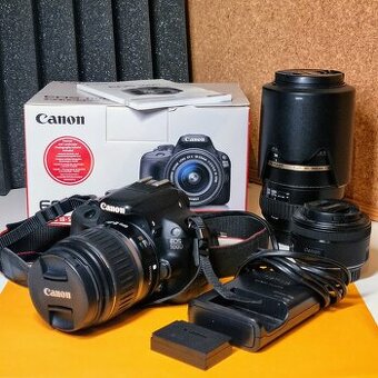 Fotoaparat zrkadlovka Canon eos 100D a objektivy