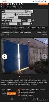 Prenajmem.Dvojgaraž v obci Babina  58m2 - 1