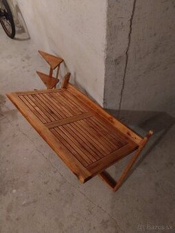 sklopný stolík+polica