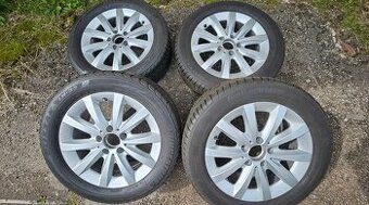 prodám ALU kola Mercedes 5x112 + Continental 205