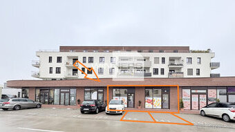 Na prenájom: obchodné priestory 122 m2 + 2x parkovanie v cen