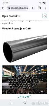 Predám železné tyče na plot