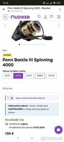 Penn Battle 3 Spinning 4000