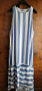 Modré pásikové letné šaty, zn. Asos - 1