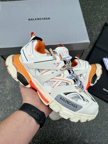 Balenciaga Track Trainers White Orange tenisky