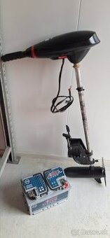 Predám motor na čln 34lb + baterka 80Ah