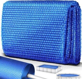 tillvex® Solárna plachta Premium, 366 cm – okrúhla,nova