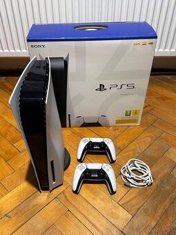 Playstation 5 /krabica, 2x ovladač
