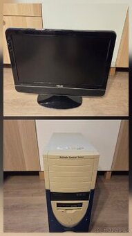 Kancelársky PC s monitorom / Tv