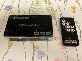 Predám 4K FullHD HDMI 5x1 switch