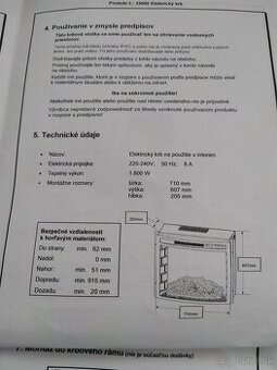 Predám elektrický krb