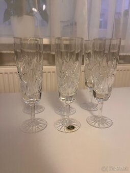 krištáľové poháre - 6 ks