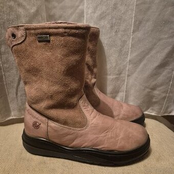 Čižmy NATURINO koža/vlna č.35