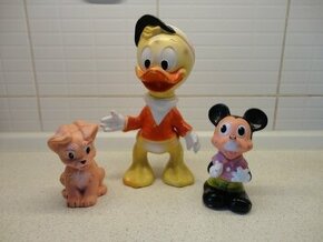 Postavičky gumené "Wlat Disney" - retro