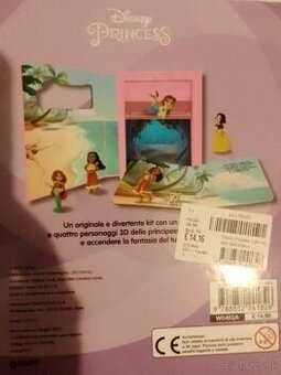 Disney princezné-figúrky+obrázková kniha v taliančine