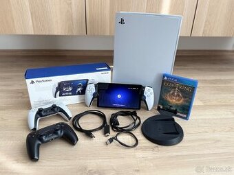 PS5 + Portal + 2 ovládače + hra – TOP set