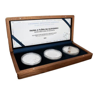 Fauna a flóra na Slovensku 2025 - 3x 3,33 Eur Ag mince