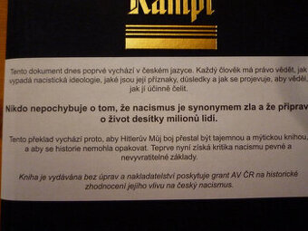 Mein Kampf v Českom jazyku.