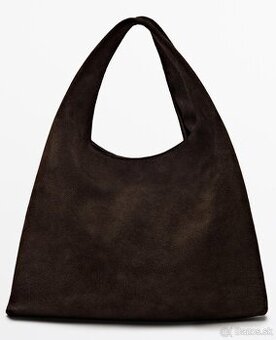 Massimo Dutti mini kabelka z brúsenej kože