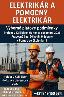 POMOCNÝ ELEKTRIKAR + SADROKARTONISTI