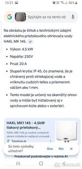 Prietokovy ohrievač HAKL MK 145 -NOVY