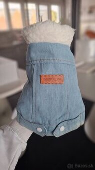 Denimová bundička pre psa miumiupet