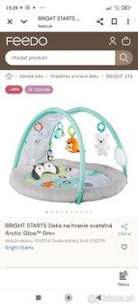 Deka na hranie sveteľná Bright Starts Arctic Glow™