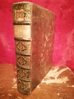 Stara vzácna nemecká kniha z r. 1713 - 1