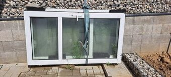 Dvojkrídlové plastové dvere – s rámom, dvojsklo, kovanie