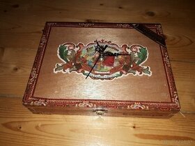 Drevene krabicky od cigar Nastenne hodiny - 1