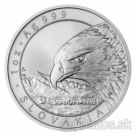 Predám: Strieborná uncová investičná minca Orol 2022 stand - 1