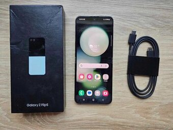 Samsung Z Flip5 5G 8GB/256GB Mint, top stav, zaruka