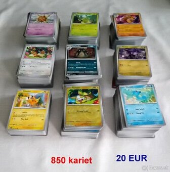 Pokemon karty - exkluzívne, sady, albumy