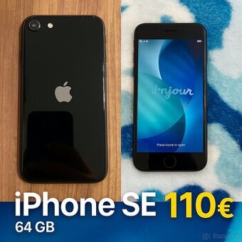 📱 Na predaj: iPhone SE (2. generácia) – 64 GB – Čierny