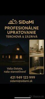 🔹 Profesionálne upratovacie služby – Terchová & Zázrivá 🔹
