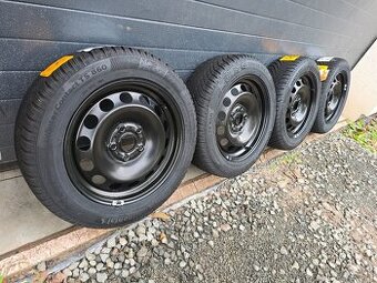 Nový Zimný Komplet Plechy 5x112+Continental 205/55 R16