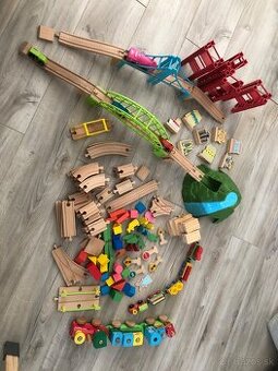 Drevené koľajnice a vlak - 1