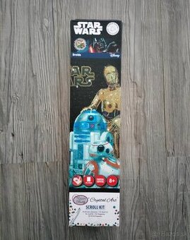 Obraz v lištách Droidi Star Wars vykladanie z diamantov
