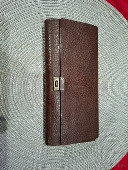 Starožitný kožený  peračník