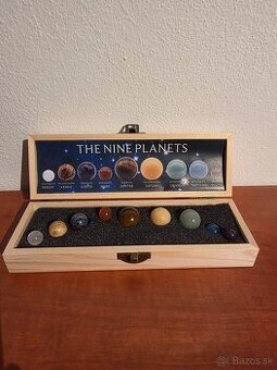 Model slnečnej sústavy – 9 planét z prírodných kameňov