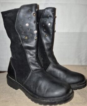 Detské čižmy č.33 kožené